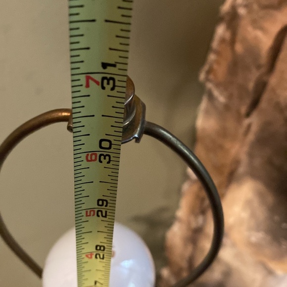 Vintage, Style, Italian Table/ Floor Lamp, Gold motif on white MCM - Picture 15 of 17